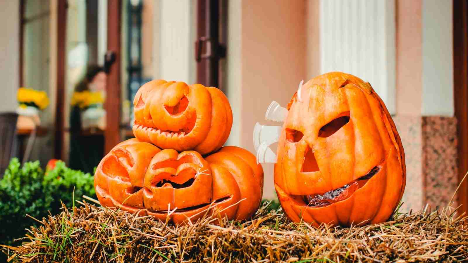 No carve Halloween Pumpkins that are perfect for decorations