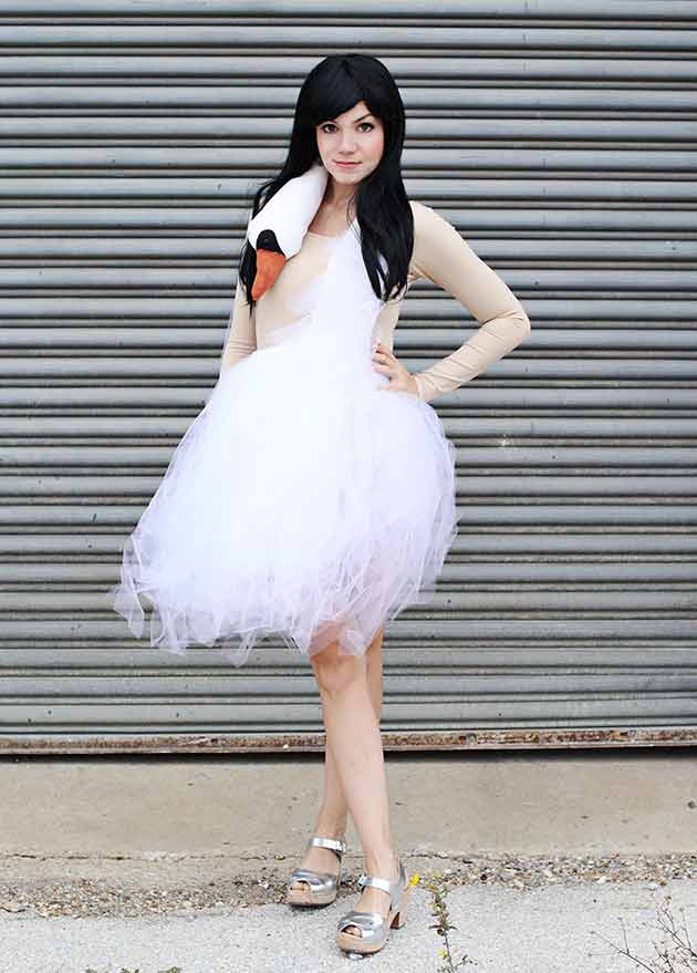 Bjork Swan Dress Costume Tutorial By A Beautiful Mess