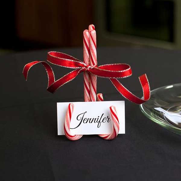 Candy Cane Name Holders.