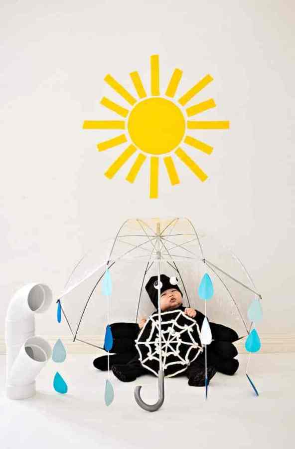 DIY Itsy Bitsy Spider Baby Costume