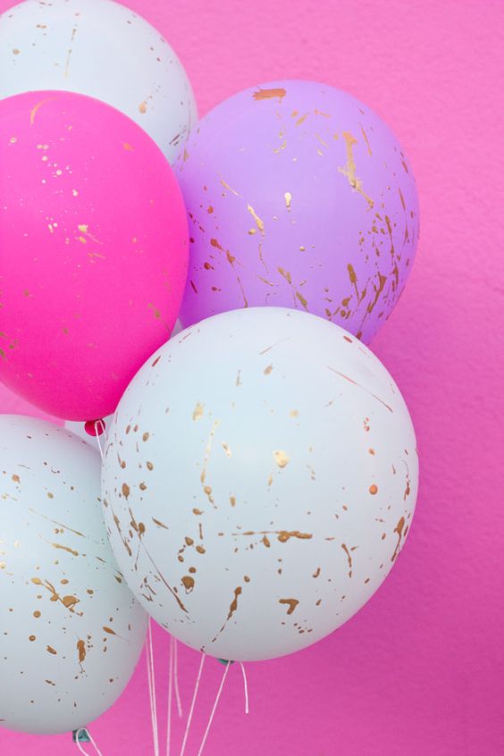 DIY Paint Splatter Balloons