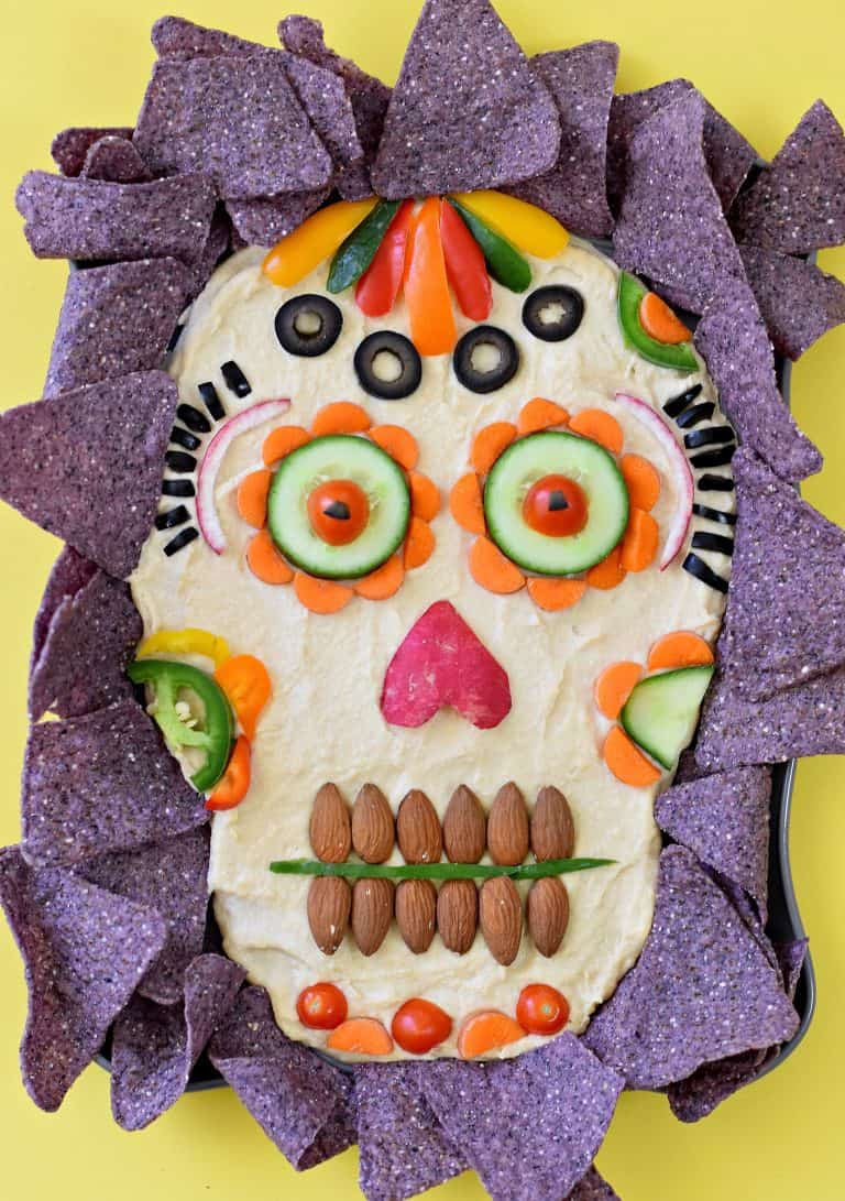 Dia de los Muertos Hummus Dip from Fork & Beans