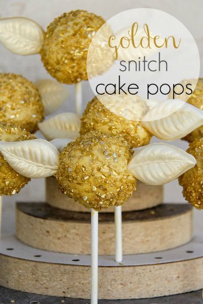 Golden Snitch Cake Pops by Tonya Staab