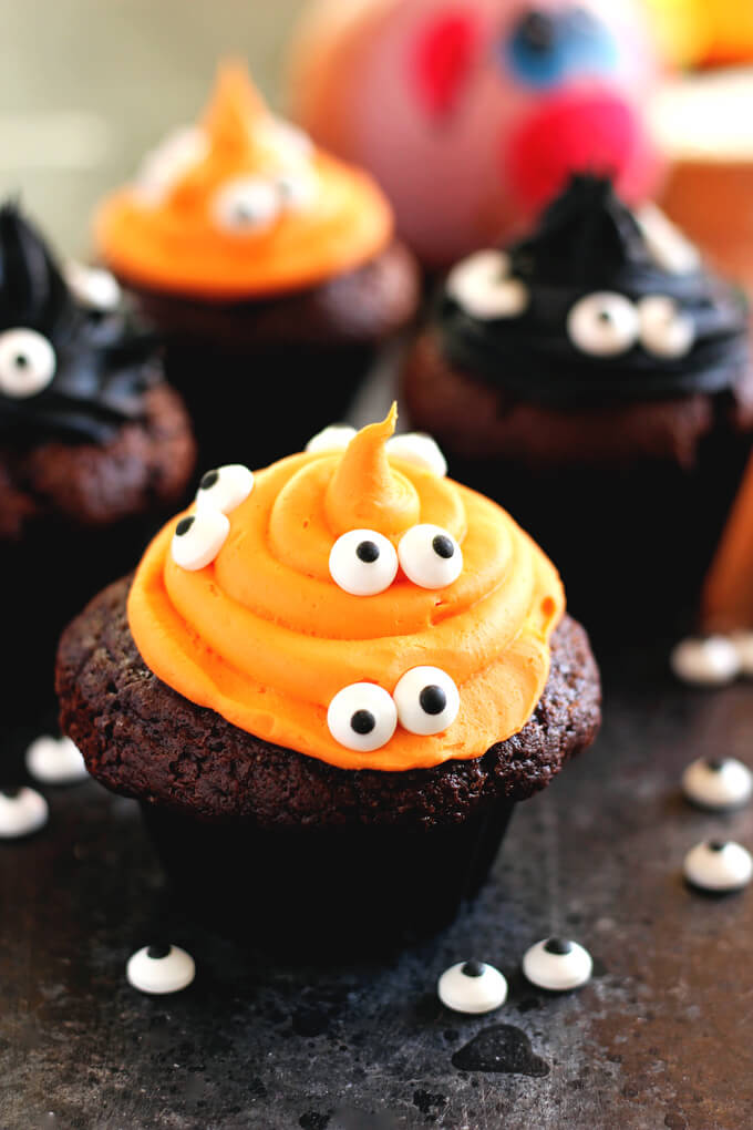 Halloween Monster Witch Cupcakes by Neurotic Mommy