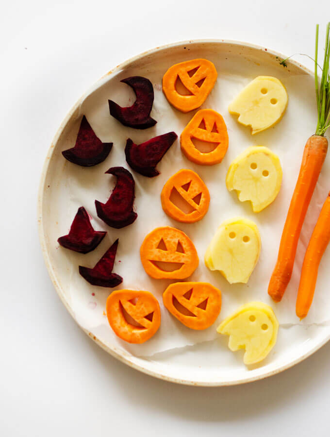 Halloween Roasted Veggies by Live Eat Learn