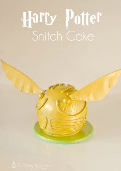 Harry Potter Snitch Cake by Ashlee Marie