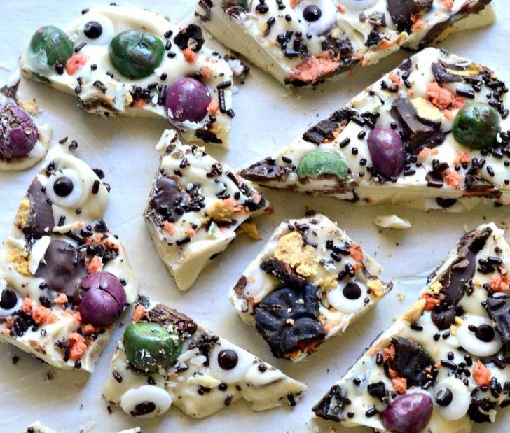 Monster Halloween Candy Bark by Fork And Beans
