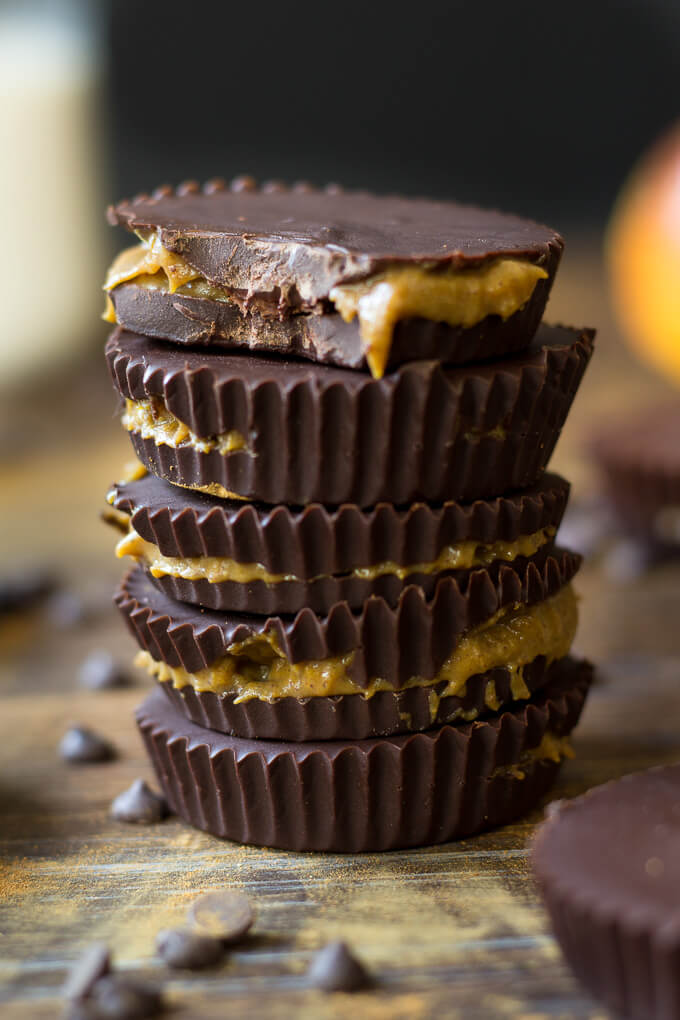 Paleo Pumpkin Pie Caramel Cups by Paleo Running Momma