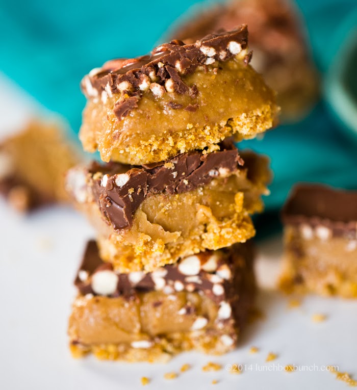 Peanut Butter Caramel Bars Candy by Healthy Happy Life