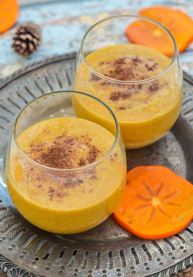 Persimmon Cinnamon Smoothie by A Virtual Vegan