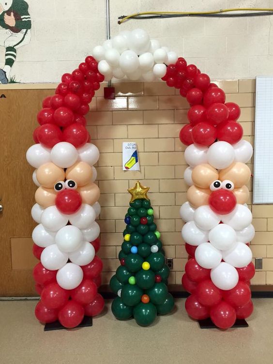 Santa Balloon Arch