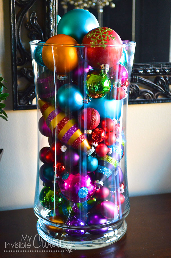 Vase Filled With Ornaments