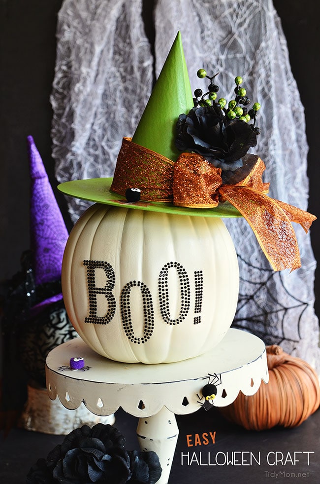 DIY Pumpkin Witch Hat Crafts.