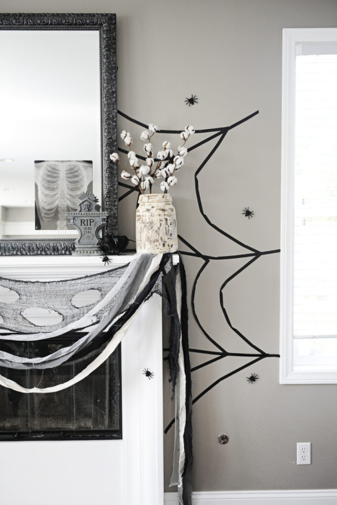 DIY Washi Tape Spiderweb by Tammy Mitchell