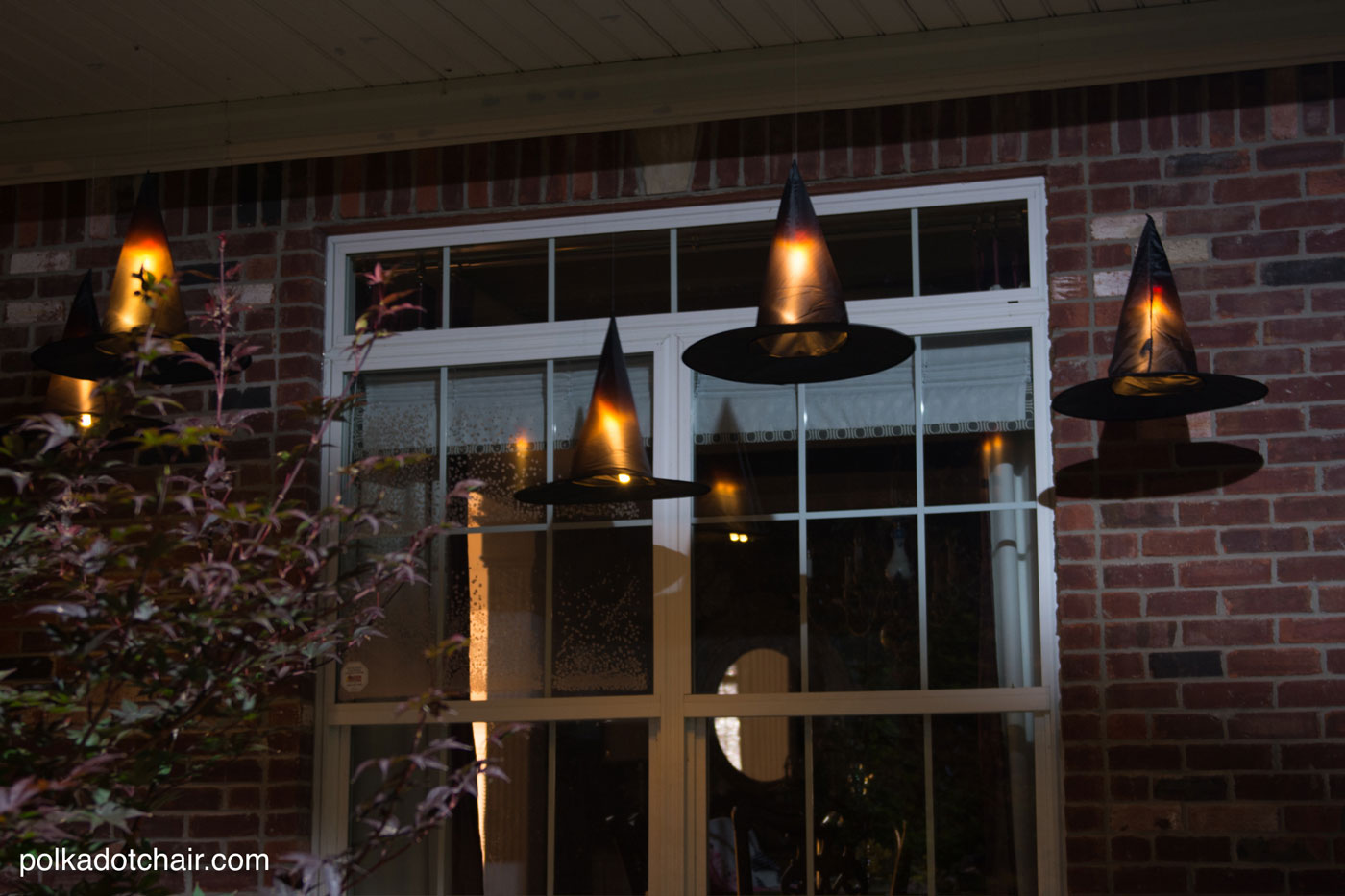 Floating Witch Hat Luminaries.