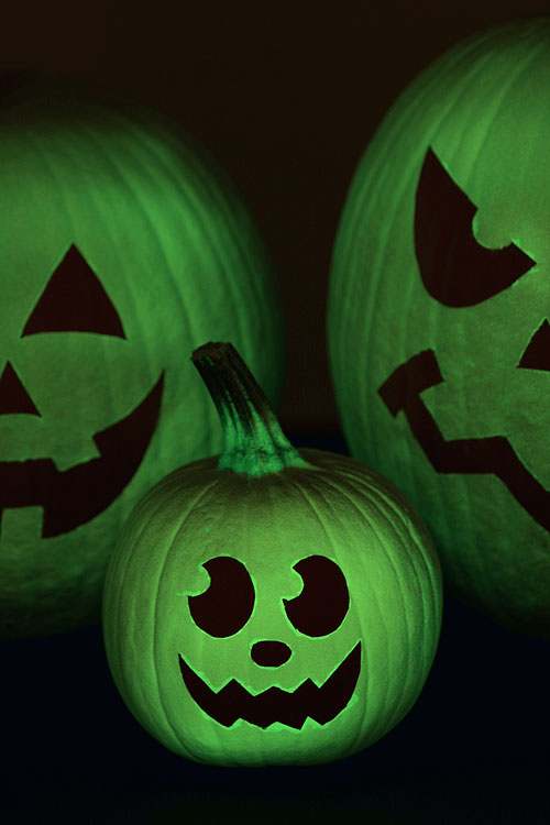 Glow in the Dark Pumpkins.