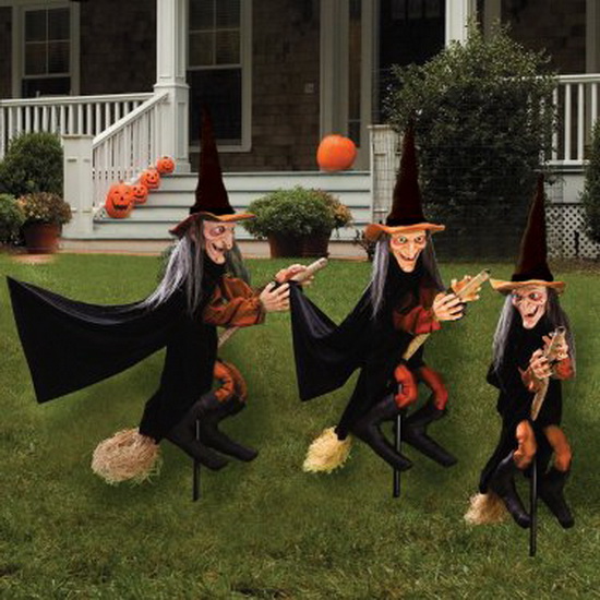 Witch Themed Halloween Decorations.