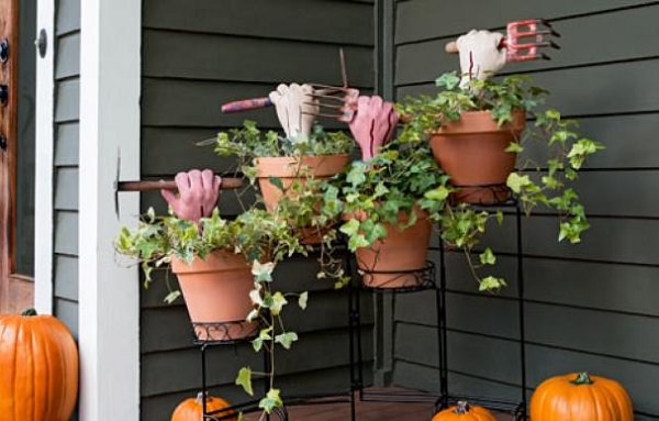 Zombie Hand Planters.