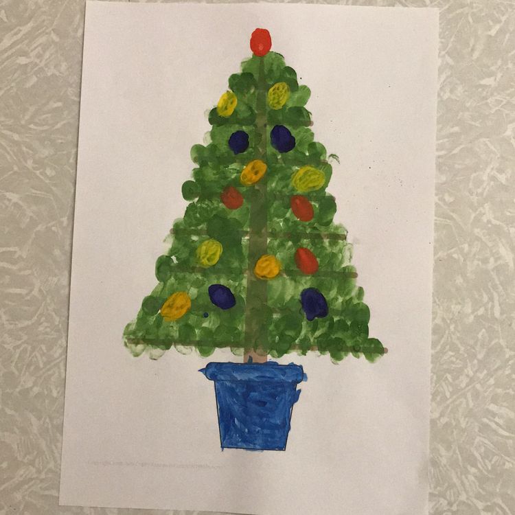 A delightful Christmas Art project for kids.