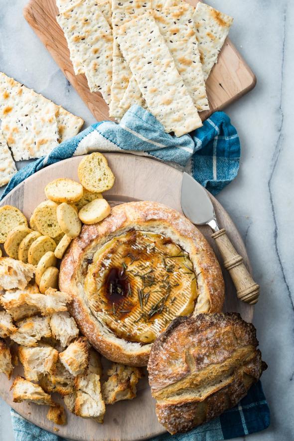 Baked Brie In A Sourdough Bread Bowl from Foodness Gracious