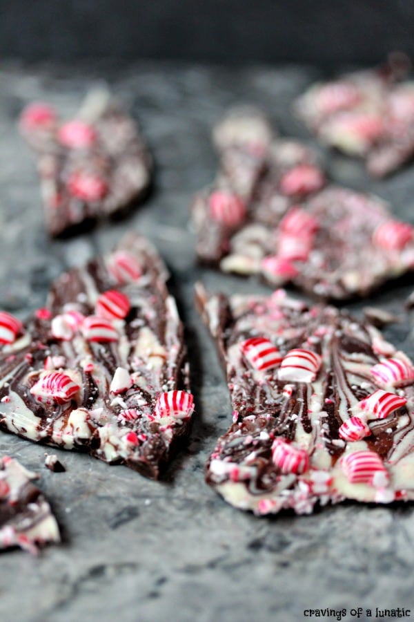 Chocolate Peppermint Bark from Cravings of a Lunatic