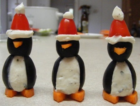 Christmas Penguin Appetizers