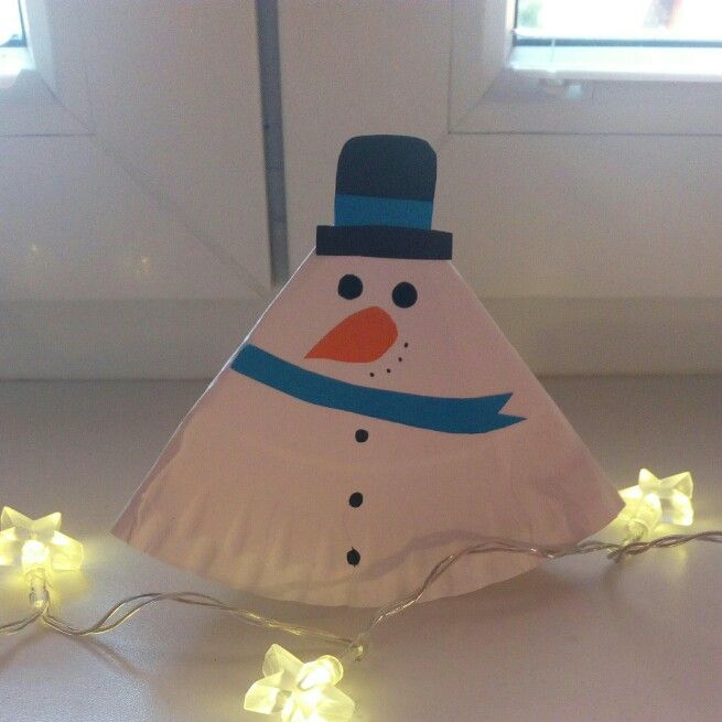 Make a rocking paper plate snowman craft.