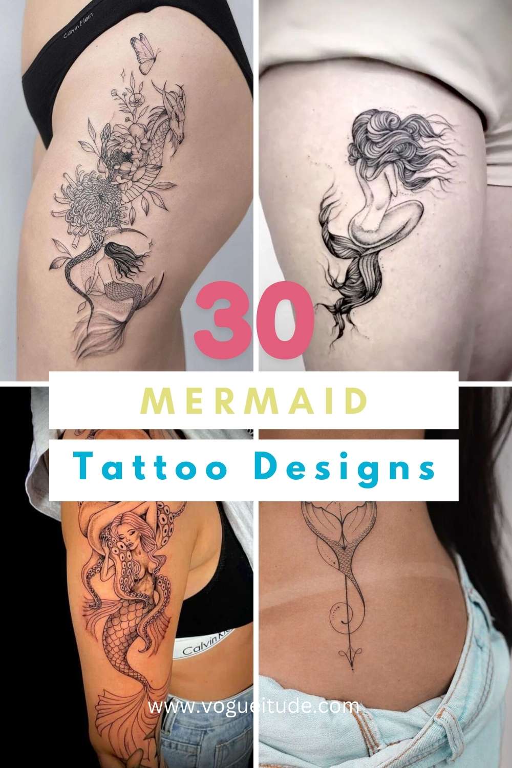 30 Creative Mermaid Tattoo Ideas to Express Your Love for the Sea