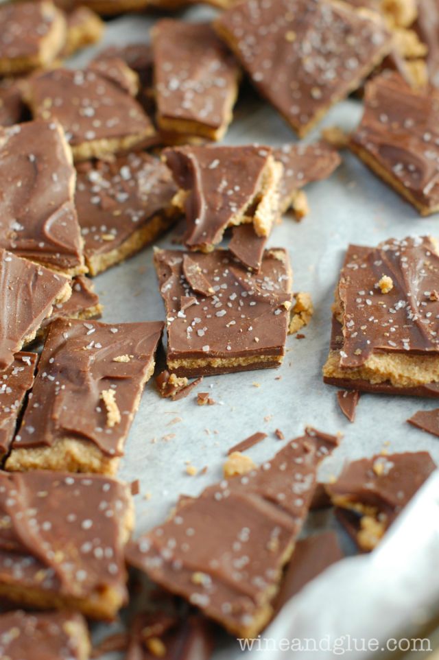 Salted Chocolate Cookie Butter Bark.