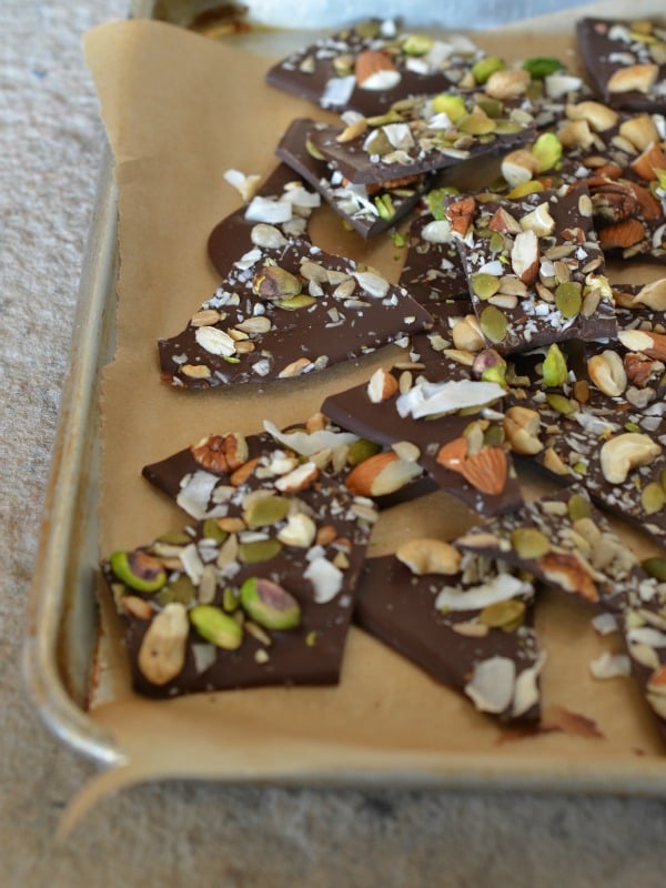 Salted Trail Mix Bark from Mountain Mama Cooks