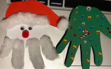 Santa handprint craft is such an adorable keepsake!