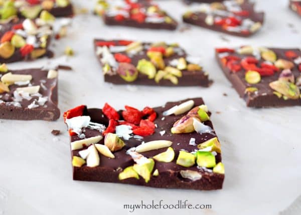 Superfood Chocolate Bark from My Whole Food Life