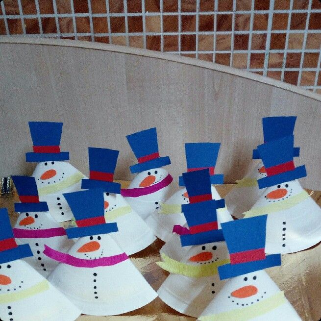 Very cute snowman craft.