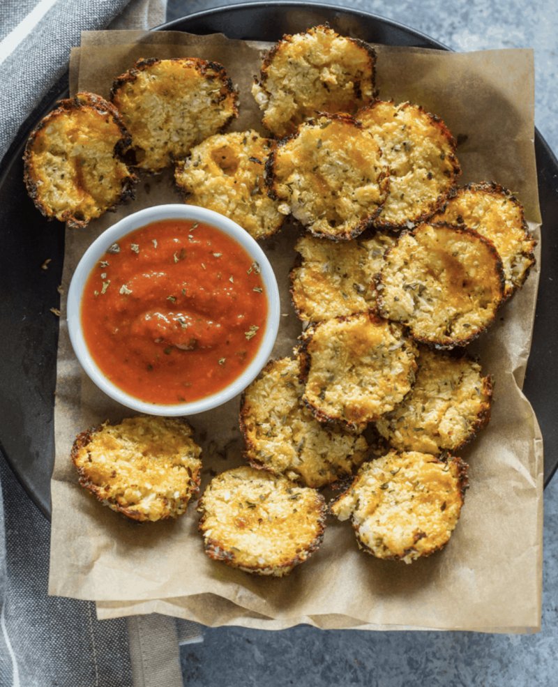 3-Ingredient Baked Cheddar Cauliflower Bites