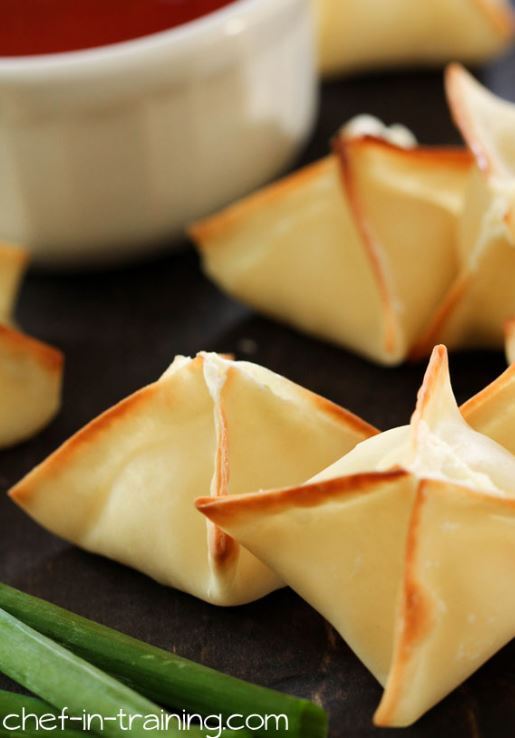 BAKED Cream Cheese Rangoons.