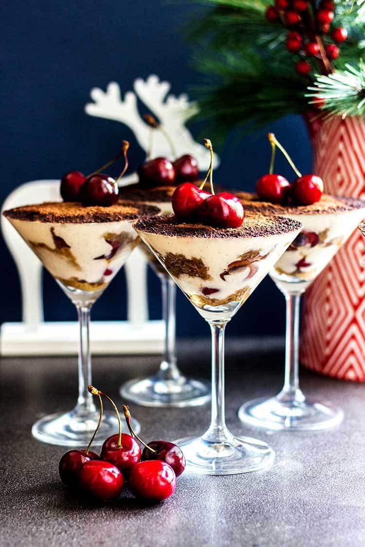 Boozy Tiramisu with Cherries