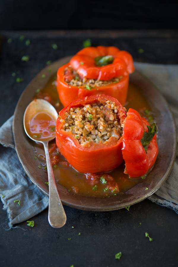 Buckwheat Stuffed Capsicums by The Minimalist Vegan