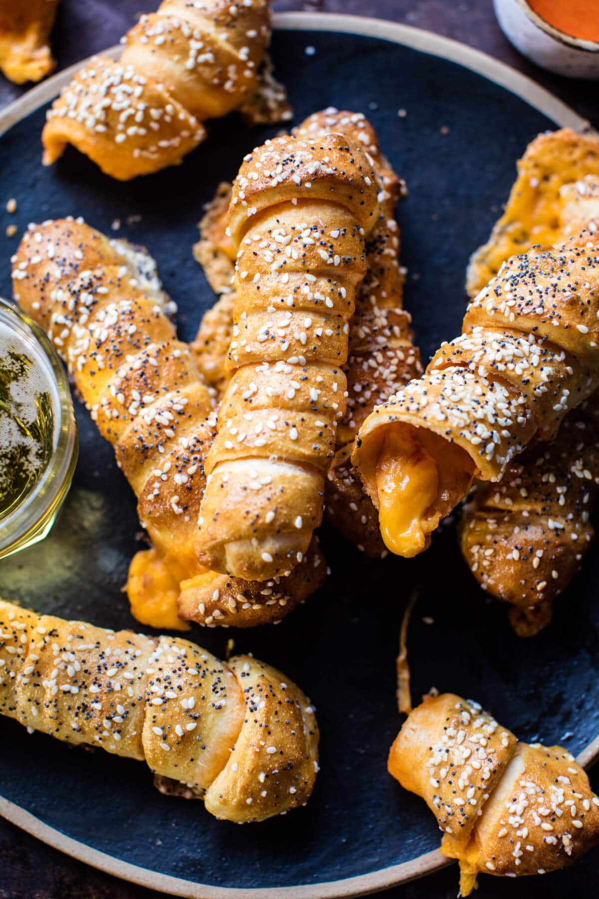 Buffalo Cheddar Soft Pretzel Twists