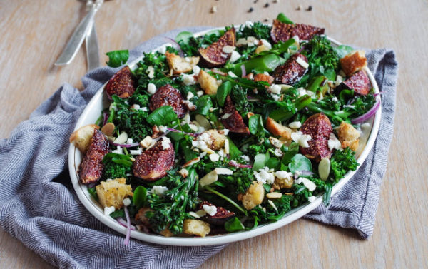 Caramelised Fig & Tenderstem Broccoli Salad by Euphoric Vegan