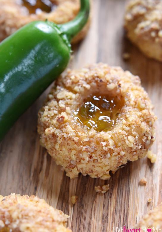 Cheddar Jalapeño Thumbprints.