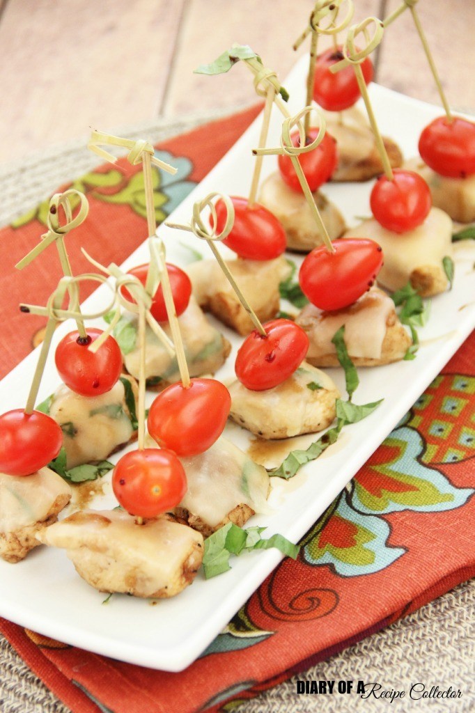 Chicken Caprese Bites.