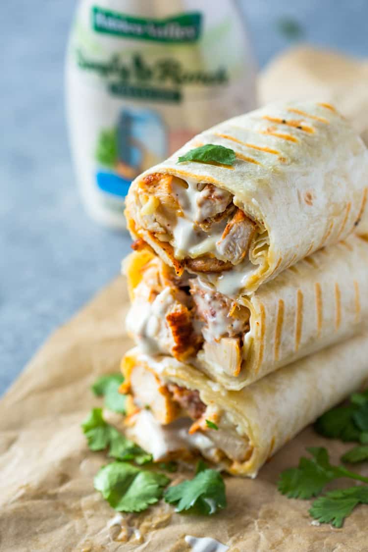 Chicken Ranch Wraps