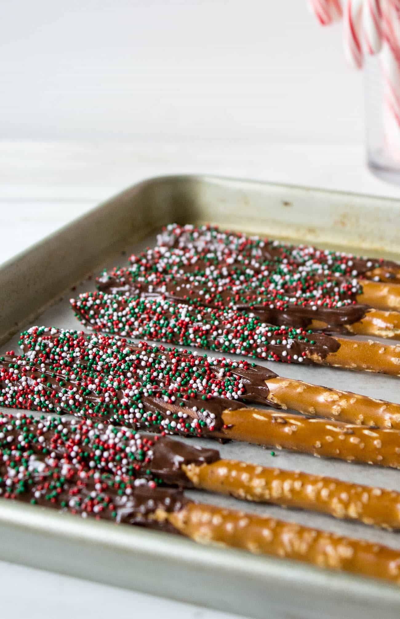 Chocolate Dipped Pretzels from Beyond the Chicken Coop