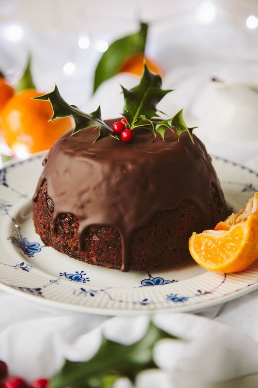 Chocolate Orange Christmas Pudding