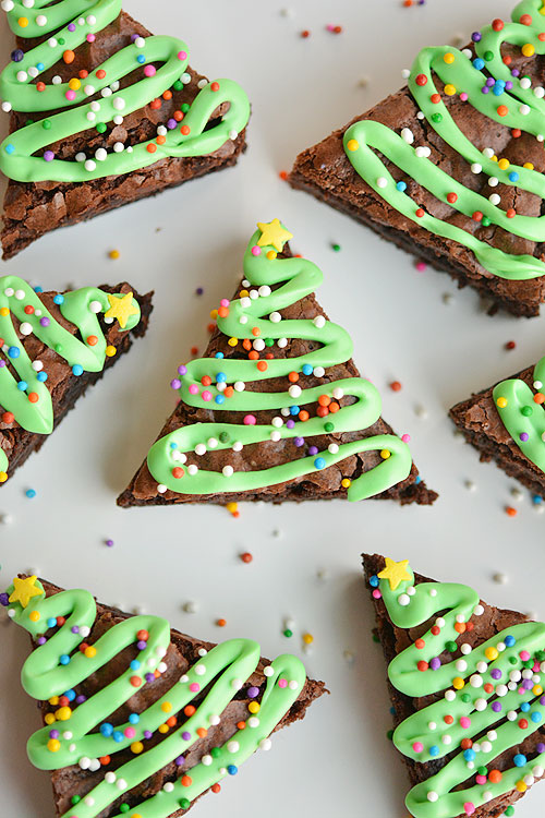 Christmas Tree Brownies