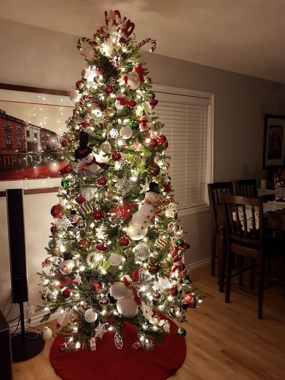 Christmas Tree snowmen.