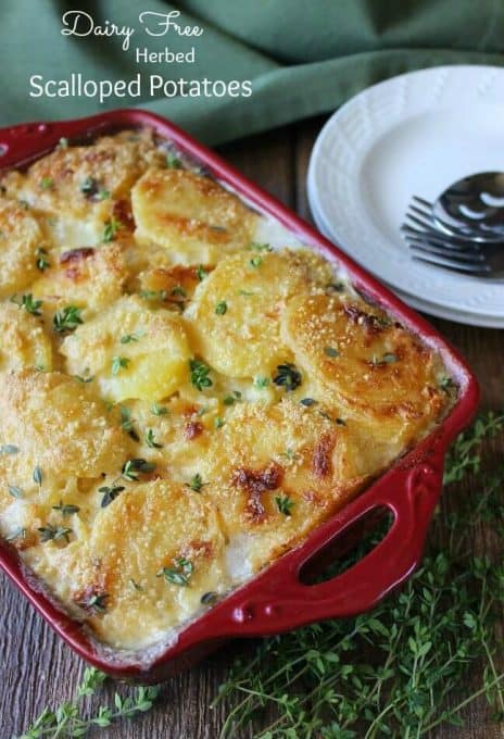 Dairy Free Herbed Scalloped Potatoes by Vegan in the Freezer