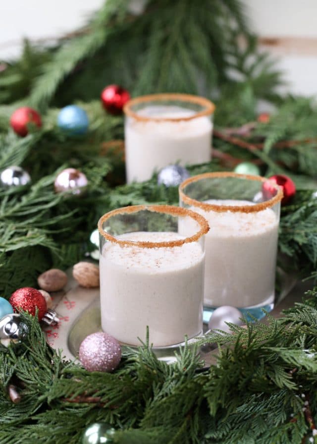 Easy 6-Ingredient Vegan Eggnog by Kitchen Treaty