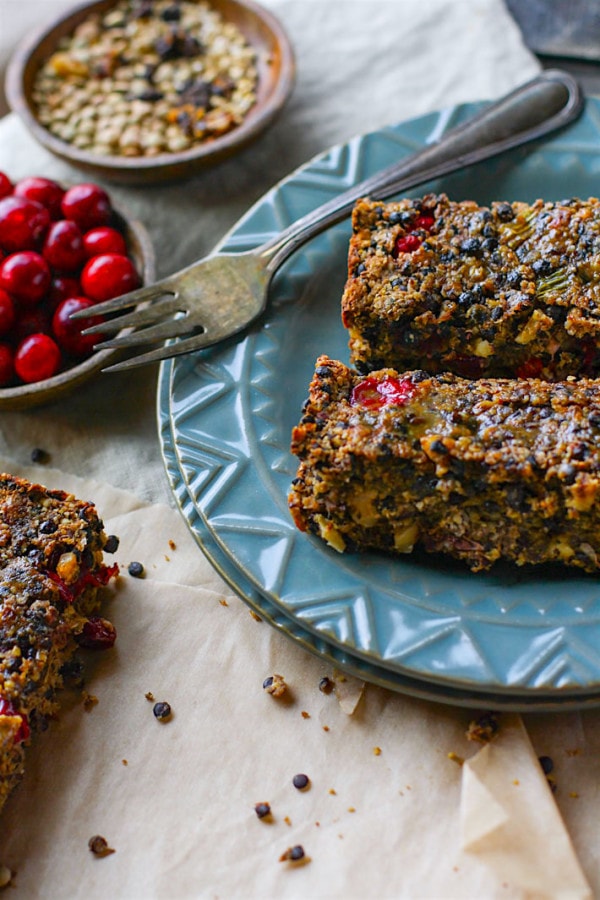 Gluten Free Cranberry Maple Lentil Loaf by Cotter Crunch