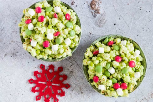 Grinch Popcorn from Recipes From A Pantry